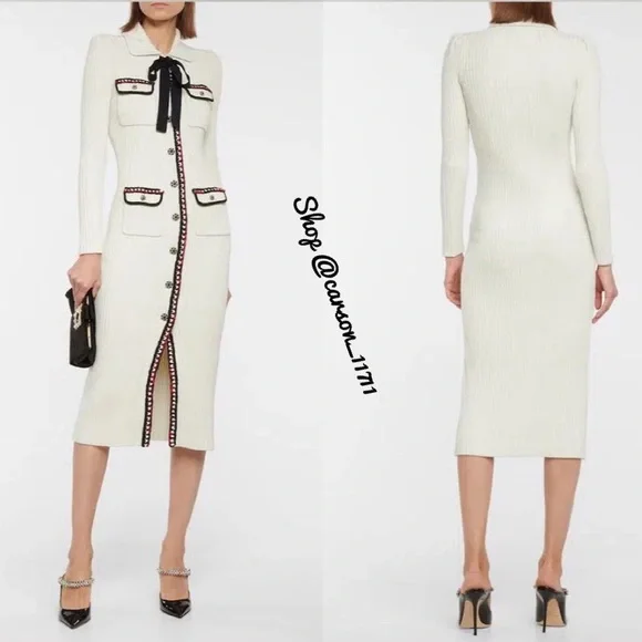 Self Portrait Longline Cardigan Dress S - Picture 3 of 14